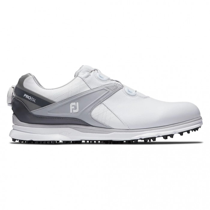 Footjoy Spikeless Golf Shoes Canada Cheap - White / Grey Mens Pro|SL BOA